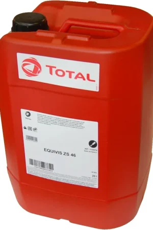 Huile Hydraulique TOTAL Equivis ZS 46 Très Haut Indice de Viscosité Anti-Usure Bidon 20L Prix Choc